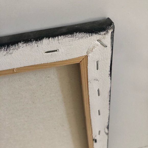 Orange Eyed Owl Abstract Original Acrylic Painting 12 Inches x 12 Inches - Picture 6 of 7